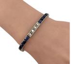 Armband Platina, Franse Art Deco platinumarmband met, Nieuw