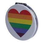 Make-up spiegeltje Regenboog hart - 6cm NIEUW, Huis en Inrichting, Ophalen of Verzenden, Nieuw