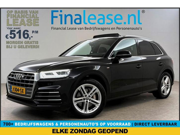 Audi Q5 50 TFSI e Quattro S-line Pano Luchtvering Memory NAP, Auto's, Audi, Lease, Automaat, SUV of Terreinwagen, Hybride Elektrisch/Benzine