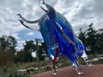 sculptuur, Bleu bull - Glass Art - 34 cm - Glas, Antiek en Kunst, Kunst | Designobjecten