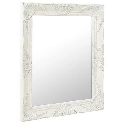 VidaXL wandspiegel Barok, wit, 50 x 60 cm, Diversen, Overige Diversen, Ophalen