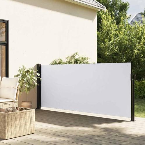 vidaXL Windscherm uittrekbaar 100x500 cm wit, Tuin en Terras, Zonneschermen, Nieuw, Verzenden