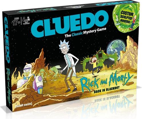 Cluedo - Rick And Morty | Winning Moves - Gezelschapsspellen, Hobby en Vrije tijd, Gezelschapsspellen | Bordspellen, Nieuw, Verzenden
