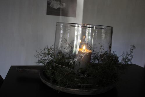 DUTZ cilinder windlicht met metal chips 35 x 35 cm, Huis en Inrichting, Woonaccessoires | Kandelaars en Kaarsen, Nieuw, Ophalen of Verzenden