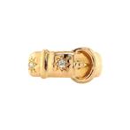 Gouden ring met diamant 18 krt, Nieuw, Ophalen of Verzenden