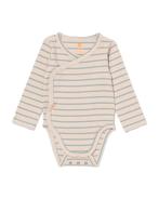 HEMA Newborn meegroei overslagromper rib met bamboe stretch, Verzenden, Nieuw