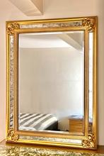 Vergulde DeKnudt spiegel 122x92cm, Antiek en Kunst, Ophalen of Verzenden