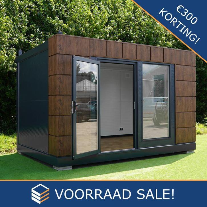 Tuinschuur Helsinki 4x3 m - goede opslagoplossing - koop nu, Tuin en Terras, Bergingen en Tuinkasten, Nieuw