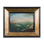 Scuola fiamminga (XVIII) - Marina, Antiek en Kunst, Kunst | Schilderijen | Klassiek