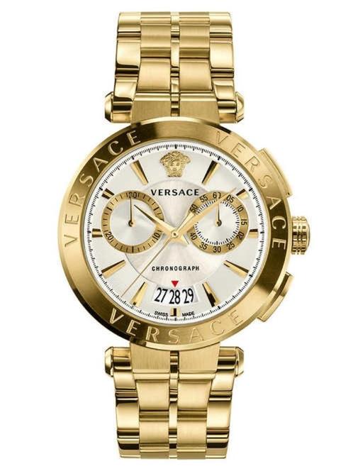 Versace VE1D00419 Aion heren horloge chronograaf 45 mm, Sieraden, Tassen en Uiterlijk, Horloges | Heren, Staal, Nieuw, Staal, Overige merken