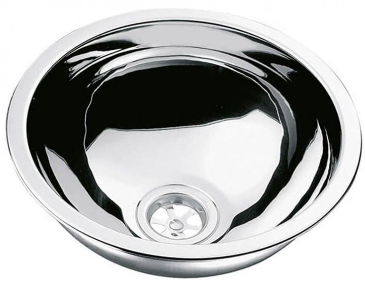 Navy Load Spoelbak Rond RVS Ø30–Ø33, Caravans en Kamperen, Camper-accessoires, Nieuw, Ophalen of Verzenden