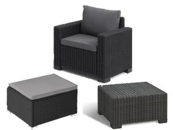 Veiling - Allibert by Keter Lounge set - 3 delig beschikbaar voor biedingen