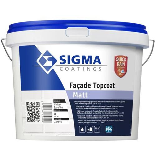 Facade Topcoat Matt 5 liter, Doe-het-zelf en Verbouw, Verf, Beits en Lak, Nieuw, Ophalen of Verzenden