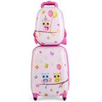 LIVSK Kinderkofferset - Robuuste ABS Kindertrolley en Rugzak, Verzenden, Nieuw