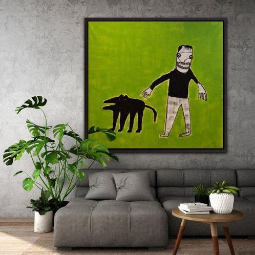 Bart Hamelink - My Dog in the Park, Antiek en Kunst, Kunst | Schilderijen | Modern