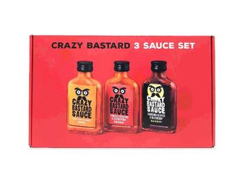 Crazy Bastard 3 Hot Sauce Set – 3 x 100 ml beschikbaar voor biedingen