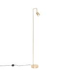 Moderne vloerlamp messing verstelbaar - Java, Nieuw, Overige materialen, 100 tot 150 cm, Modern