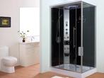 Veiling - zwarte cabine met witte bodemplaat 130x95x230 cm, Nieuw