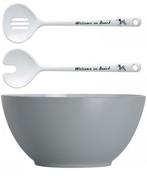 Marine Business Welcome on Board Saladeschaal + Bestek, Ophalen of Verzenden, Nieuw