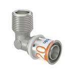 Uponor S-Press Plus perskoppeling 1/2 buitendraad x Ø20 kni, Doe-het-zelf en Verbouw, Verwarming en Radiatoren, Verzenden, Nieuw