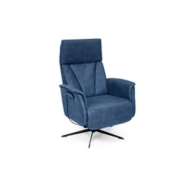 Relaxfauteuil Elst - relaxfauteuils - Blauw, Huis en Inrichting, Stoelen, Blauw, Nieuw, Stof