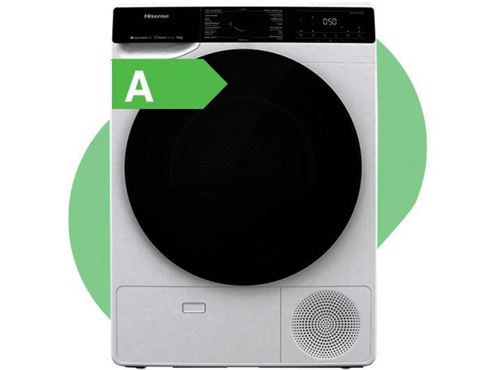 Hisense Droger 10 kg, Witgoed en Apparatuur, Wasdrogers, 85 tot 90 cm, 10 kg of meer, Voorlader, Nieuw