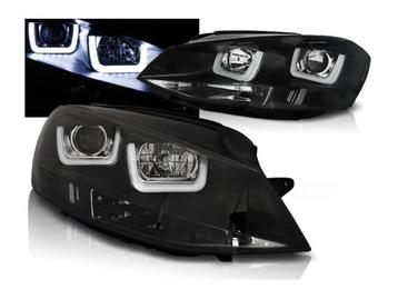 Koplamp units met U-LED Black VW Golf 7