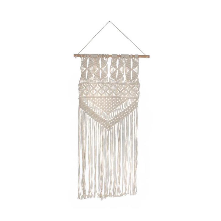 Mica muurhanger - Katoen - Wit - Wanddecoratie, Huis en Inrichting, Woonaccessoires | Overige, Verzenden