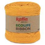 Katia Ecolife Ribbon - 118 mosterdgeel - Gerecycled Lintga, Hobby en Vrije tijd, Breien en Haken, Ophalen of Verzenden, Nieuw