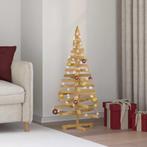 vidaXL Kerstbomen met standaard Bruin 120 cm Massief, Diversen, Kerst, Verzenden, Nieuw
