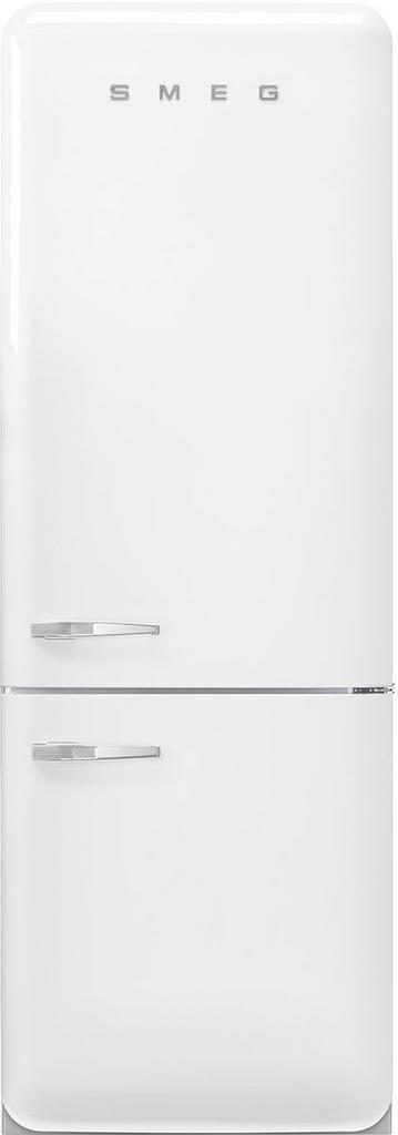 Smeg FAB38RWH6 retro jaren 50 koelkast - wit - rechtsdraaien, Witgoed en Apparatuur, Koelkasten en IJskasten, 200 liter of meer
