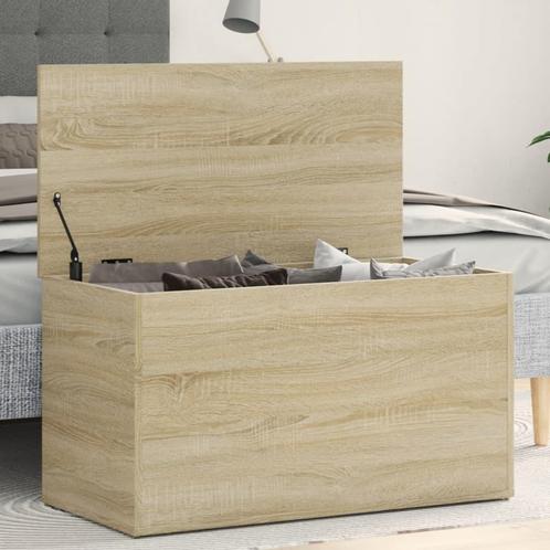 vidaXL Opbergkist 84x42x46 cm bewerkt hout sonoma, Huis en Inrichting, Woonaccessoires | Kisten, Nieuw, Verzenden