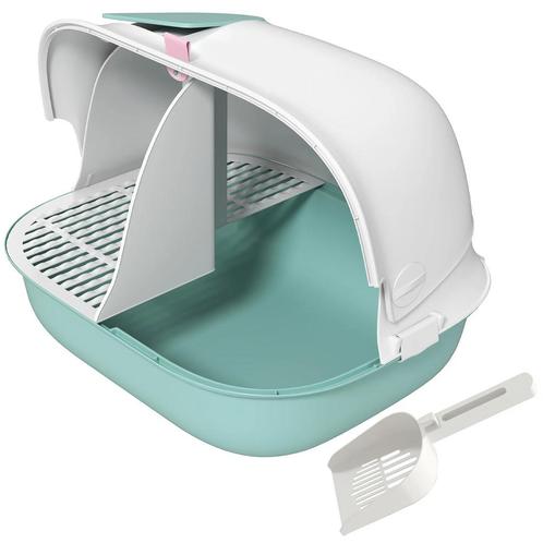 TRUUSK Kattenbak Met Deksel, Kattenbak Met Zeef, Deur, Schep, Dieren en Toebehoren, Katten-accessoires, Nieuw, Verzenden