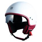 Motocubo beetle jethelm met vizier | glans wit | ECE 22.05, Verzenden, Nieuw met kaartje