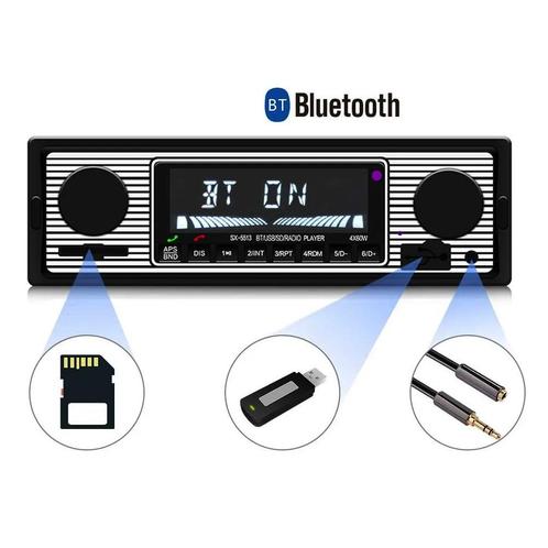 1-Din Autoradio | Bluetooth & USB | Klassiek, Auto diversen, Autoradio's, Nieuw, Ophalen of Verzenden