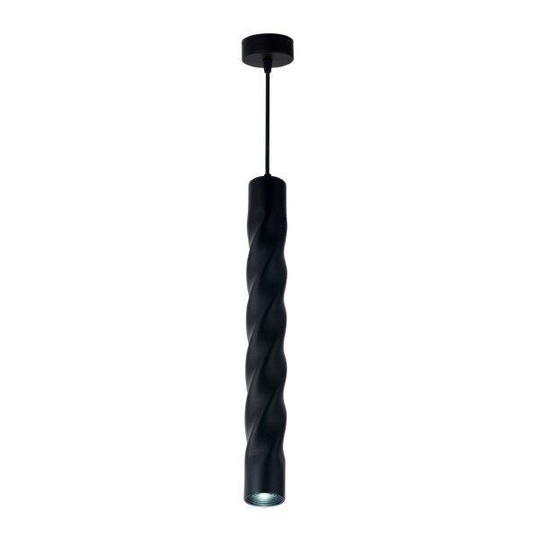 Moderne hanglamp met krul | 30 cm | Zwart | GU10 fitting, Huis en Inrichting, Lampen | Hanglampen, 50 tot 75 cm, Nieuw, Metaal