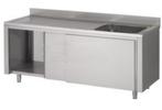 RVS spoeltafel met onderkast | 140x60x90 cm HorecaTraders, Verzenden, Nieuw in verpakking