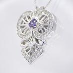 Zonder Minimumprijs - Ketting met hanger Zilver - 3.40ct., Sieraden, Tassen en Uiterlijk, Antieke sieraden