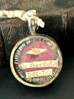 Reliekhouder - Glas, Messing, Textiel - 1750-1800 - Sainte, Antiek en Kunst