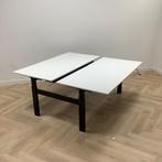 Drentea duo slingerbureau, 160x80 cm, wit - zwart, Huis en Inrichting, Bureaus, Ophalen of Verzenden, Gebruikt, Bureau