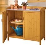 Oppottafel - Plantentafel - met Onderkast - 98x48x95 cm - Te, Verzenden, Zo goed als nieuw
