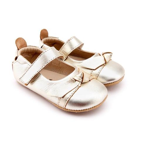 Ballerinas - bow chique gold - maten: 20, 21, 22 - OLD, Kinderen en Baby's, Kinderkleding | Overige, Nieuw, Verzenden