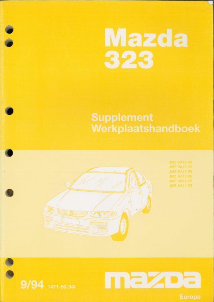 1994 Mazda 323 supplement werkplaatshandboek Nederlands, Auto diversen, Handleidingen en Instructieboekjes, Verzenden