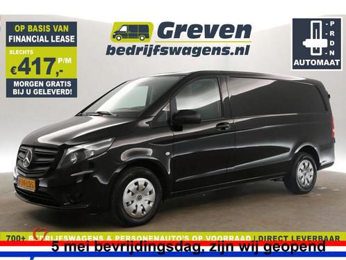 Mercedes-Benz Vito 114 CDI Lang AUT Airco Cruise Cam €417pm, Auto's, Bestelauto's, Automaat, Diesel, Zwart, Mercedes-Benz, Verzenden