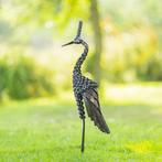 sculptuur, Secretarisvogel van gedraaid metaal - 750 mm -