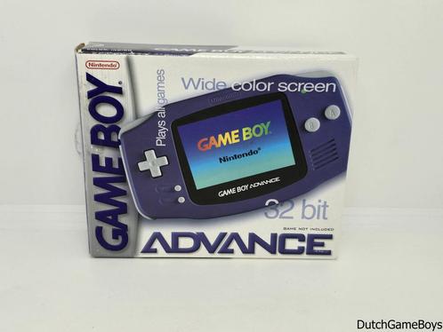 Gameboy Advance - Console - Indigo - Boxed, Spelcomputers en Games, Spelcomputers | Nintendo Game Boy, Gebruikt, Verzenden