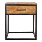 Nachtkastje Mangohout Owen 50x60 cm, Verzenden, Nieuw