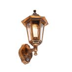 Klassieke buitenwandlamp antiek goud met bewegingssensor -, Tuin en Terras, Buitenverlichting, Verzenden, Nieuw, Kunststof