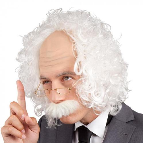 Pruik Opa/Professor, Kleding | Heren, Carnavalskleding en Feestkleding, Nieuw, Ophalen of Verzenden