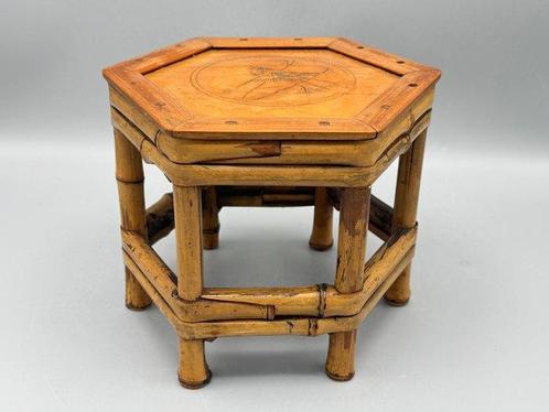 Plantentafel - Bamboe - Bamboe plantentafel, Antiek en Kunst, Kunst | Designobjecten